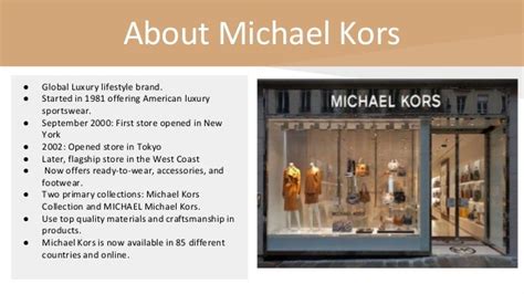 michael kors manufacturing company